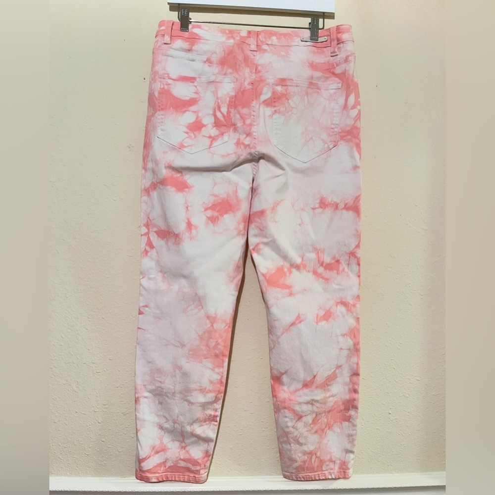 Soft Surroundings Pink Tie Dye Skinny Jeans - Picture 6 of 8